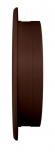 12РКНЗП коричневая решетка наружная вентиляционная круглая D150 с фланцем D125 ASA