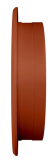15РКНЗП терракотовая решетка наружная вентиляционная круглая D200 с фланцем D150 ASA