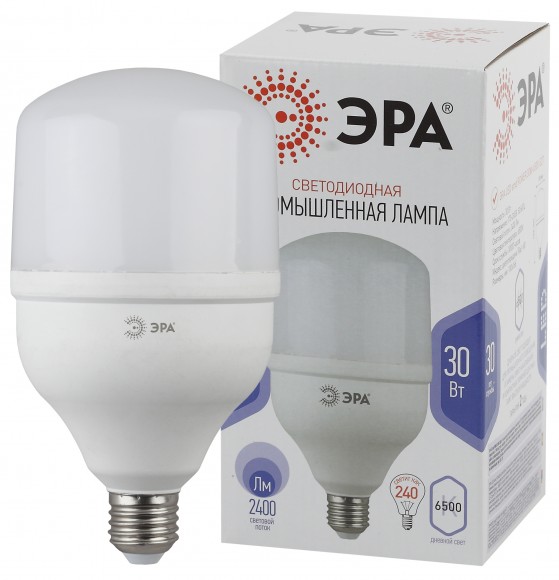 Б0049597 Лампа светодиодная ЭРА STD LED POWER T100-30W-6500-E27 E27 / Е27 30 Вт колокол холодный дневной свет
