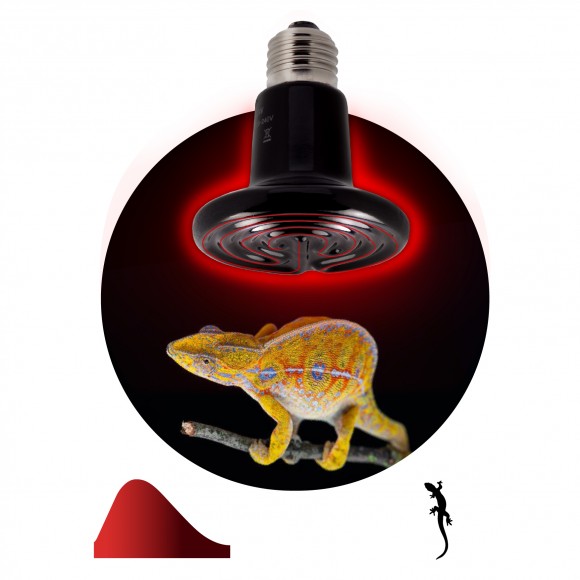 Б0052716 Инфракрасная лампа ЭРА ЭРА FITO-150W-НQ керамическая серии CeramiHeat модель RX для брудера, рептилий 150 Вт Е27