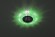 Б0019199 DK LD2 SL/GR+WH Светильник ЭРА декор cо светодиодной подсветкой (зеленый+белый), прозрачный (50/1400
