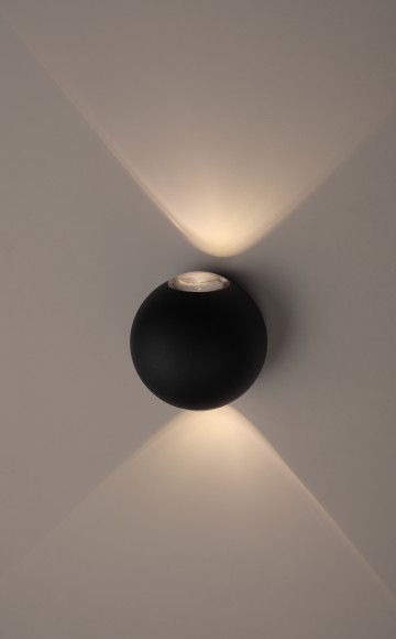 Б0034609 WL11 BK Подсветка ЭРА Декоративная подсветка светодиодная ЭРА 2*1Вт IP 54 черный (20/400)