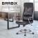 Кресло офисное BRABIX "Flight EX-540", хром, экокожа, сетка, черное, 531850