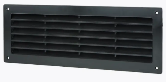 MV350 VENTS Решетка дверная 130х368 мм черная