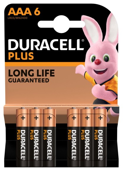 Б0056033 Батарейки Duracell 5014215 ААА алкалиновые 1,5v 6 шт. LR03-6BL PLUS (6/60/36000)