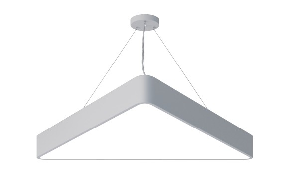 Б0050576 Светильник LED ЭРА Geometria SPO-152-W-40K-048 Delta 48Вт 4000К 3500Лм IP40 800*800*80 белый подвесной
