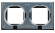 ATN441002 Рамка 2-м AtlasDesign Aqua IP44 карбон SE ATN441002