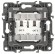 12-3106-01 ЭРА Розетка телефонная двойная 2XRJ11, IP20, Эра12, белый (10/100/3200)