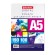 Бумага для цветной лазерной печати А5, ПЛОТНАЯ 190 г/м2, 100 л., BRAUBERG DIGITAL, 145% (CIE), 116409