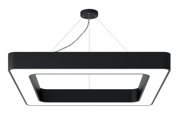 Б0050585 Светильник LED ЭРА Geometria SPO-162-B-40K-070 Quadro 70Вт 4000К 4200Лм IP40 800*800*80 черный подвесной