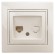 Б0027622 Розетка Intro Plano 1-303-02 информационная RJ45, IP20, СУ, слоновая кость
