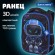 Ранец BRAUBERG LIGHT, 1 отделение, с брелоком, "Evil robot", 3D-панель, 36х26х13 см, 272028