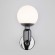 Настенный светильник со стеклянным плафоном 50251/1 черный жемчуг