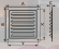 1212МЦ/РМ, Решетка вентиляционная вытяжная стальная с оцинкованным покрытием 125х125