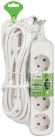 UDL-10-450-E Удлинитель электрический ЭРА UDL-10-450-E Greenline 4 розетки с заземлением 5м ПВС 3x0.75мм2