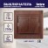 Б0030044 1-104-10 Intro Выключатель двойной, 10А-250В, IP20, СУ, Plano, венге (10/200/2400)