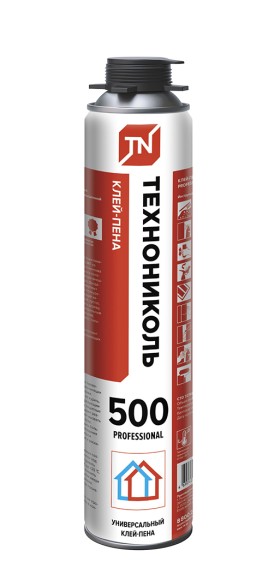 528379 Пена монтажная Технониколь 528379 Клей-пена 500 PROFESSIONAL универсальный