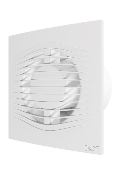 SLIM 4C Matt white Вентилятор накладной SLIM D100 обратный клапан Matt white DICITI