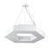 Подвесной светодиодный cветильник Geometria ЭРА Hexagon SPO-123-W-40K-045 45Вт 4000К белый Б0050554