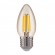 Филаментная светодиодная лампа "Свеча" C35 9W 3300K E27 (C35 прозрачный) BLE2733