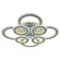 Потолочная светодиодная люстра Profit Light 8040/4+4 CHR