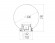 Садово-парковый светильник ЭРА НТУ 02-60-205 шар дымчатый призма на опору / кронштейн IP44 Е27 max60Вт d200mm