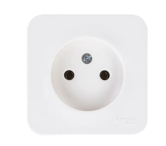 Schneider electric BLANCA РОЗЕТКА б/з без шторок ИЗОЛ.ПЛ., 16А, 250В, МОЛОЧНЫЙ