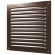 1212МЭ/РМ кор, Решетка вентиляционная с покрытием полимерной эмалью, с сеткой 125х125, Сталь,коричневая