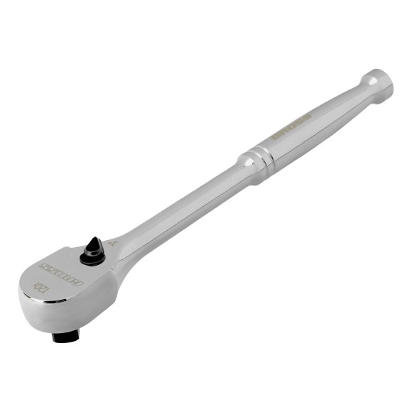 Ключ-трещотка 1/2", CrV, 120 зубьев, цельнометаллический, хром Gross