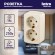 Б0036131 3-204-02 Intro Розетка 2х2P+E Schuko, 16А-250В, IP20, ОУ, Polo, сл.кость (12/240/2880)