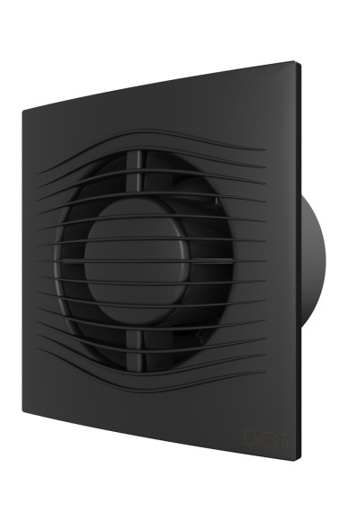 SLIM 4C Dark gray metal Вентилятор накладной SLIM D100 обратный клапан Dark Gray metal DICITI
