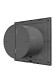 SLIM 4C Dark gray metal Вентилятор накладной SLIM D100 обратный клапан Dark Gray metal DICITI