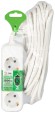 UDL-16-3100-E Удлинитель электрический ЭРА UDL-16-3100-E Greenline 3 розетки с заземлением 10м ПВС 3x1мм2
