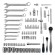 Набор инструментов, 1/4", 1/2", CrV, 120 зубьев, 82 предмета Gross
