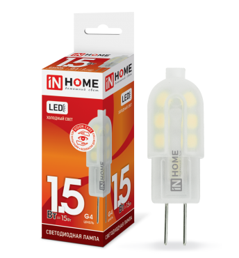Лампа сд LED-JC-VC 1.5Вт 12В G4 6500К 95Лм IN HOME