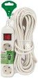 UDL-16-3100-ES Удлинитель электрический ЭРА UDL-16-3100-ES Greenline 3 розетки с заземлением с выключателем 10м ПВС 3x1мм2