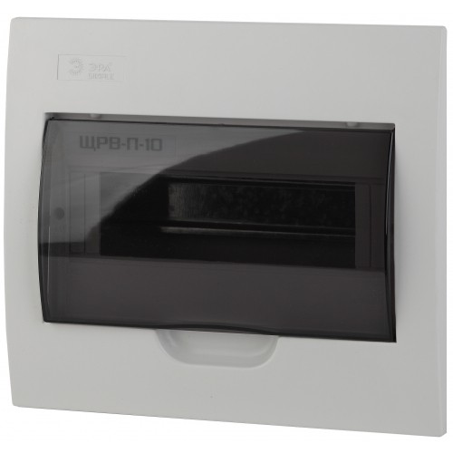 Б0041512 Корпус пластиковый встраиваемый ЭРА SIMPLE ЩРВ-П-10 IP41 прозрачная крышка белый