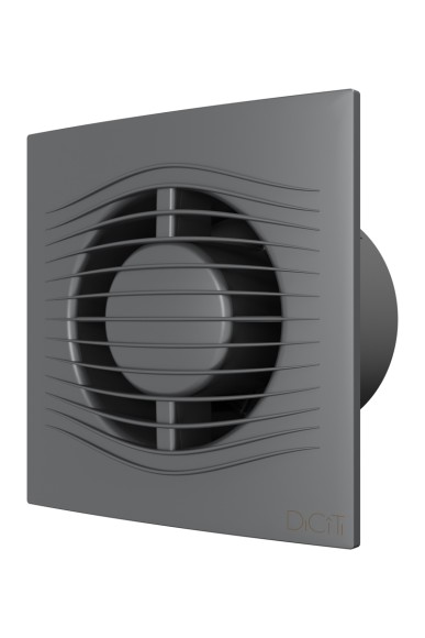 SLIM 4C Gray metal Вентилятор накладной SLIM D100 обратный клапан Gray metal DICITI