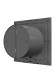 SLIM 4C Gray metal Вентилятор накладной SLIM D100 обратный клапан Gray metal DICITI
