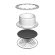 15DKZP Диффузор приточно-вытяжной со стопорным кольцом и фланцем, D150