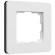 W0013068 Рамка на 1 пост Split (белый/черный, soft-touch) W0013068