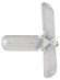 FITO-24W-Ra90-E27-FOLD Фитолампа для растений светодиодная ЭРА FITO-24W-Ra90-E27-FOLD 3-х лепестковая полного спектра 24 Вт Е27