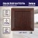 Б0043289 4-104-10 Intro Выключатель двойной, 10А-250В, СУ, Solo, венге (10/200/2400)