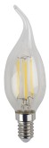 Лампочка светодиодная ЭРА F-LED BXS-5W-840-E14 Е14 / Е14 5Вт филамент свеча на ветру нейтральный белый свет