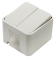 Выключатель двухклавишный AQUA белый полугерметичный 3200 IN HOME 4690612000435