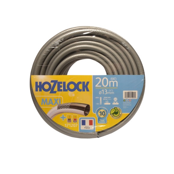 171207 Шланг для полива HoZelock 171207 ПВХ садовый TRICOFLEX MAXI с коннекторами 12,5 мм 20 м