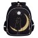 Ранец GRIZZLY анатомическая спинка, c брелоком, для девочек, "NIGHT CAT", 36х28х20 см, RAz-286-1/1