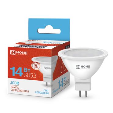 4690612047911 Лампа сд LED-JCDR-VC 14Вт 230В GU5.3 6500K 1260Лм IN HOME