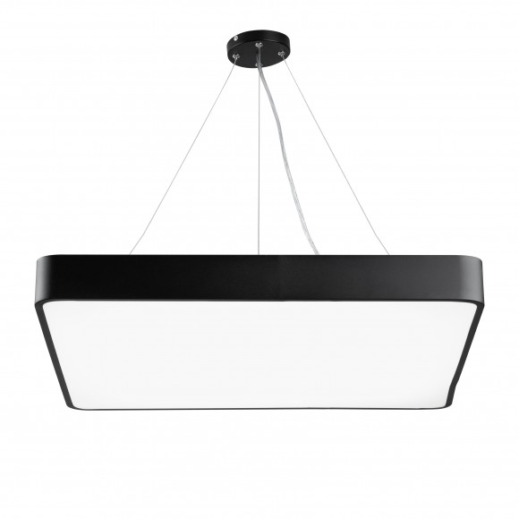 Б0050589 Светильник LED ЭРА Geometria SPO-164-B-40K-110 Quadro 110Вт 4000К 17300Лм IP40 800х800х80 мм черный подвесной