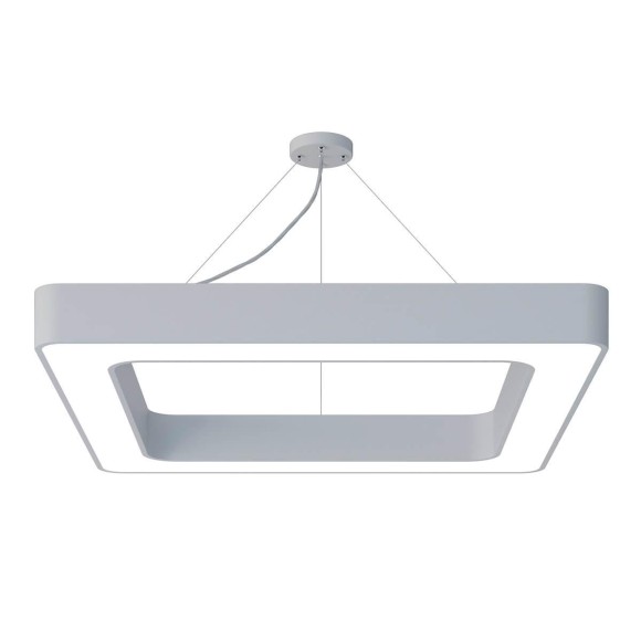 Подвесной светодиодный cветильник Geometria ЭРА Quadro SPO-162-W-40K-070 70Вт 4000К белый Б0050584